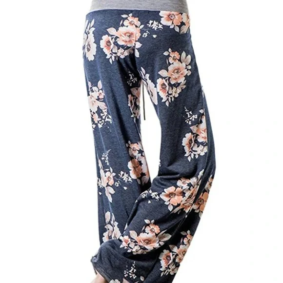 Floral Print Lounge Pants - Picture 2 of 6